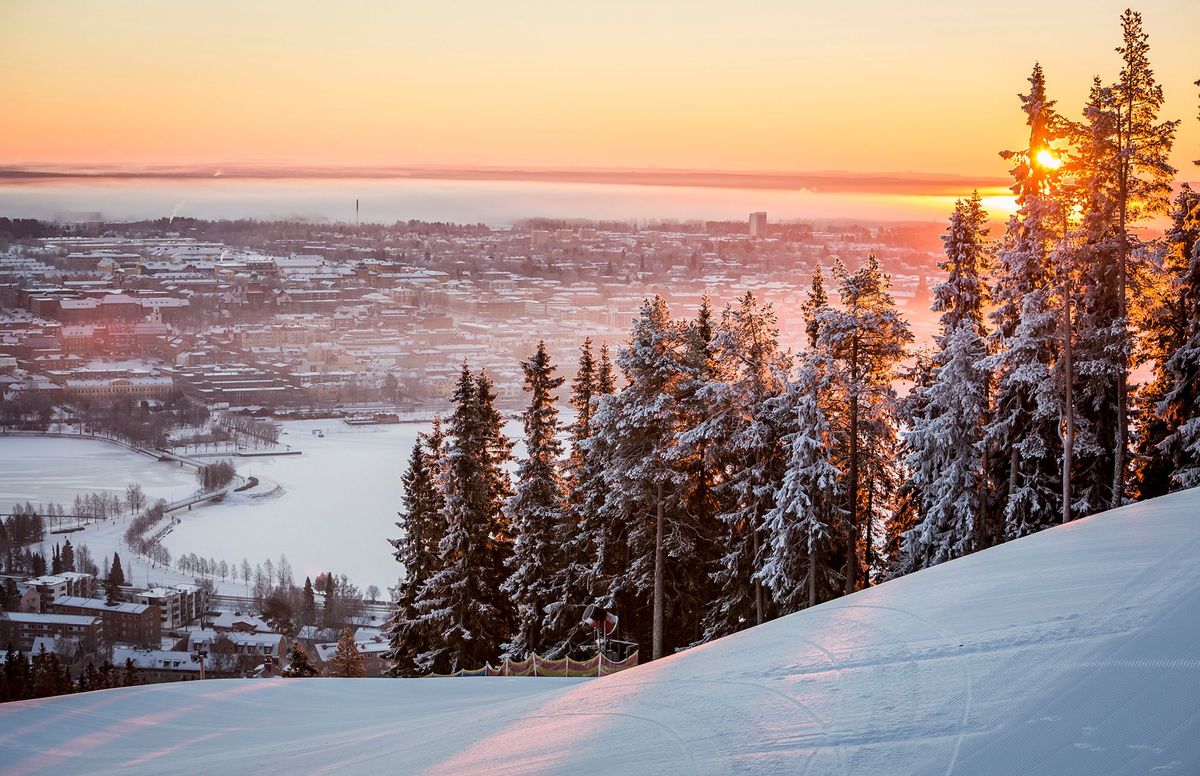 Östersund in the sunset. Photo: Håkan Wike