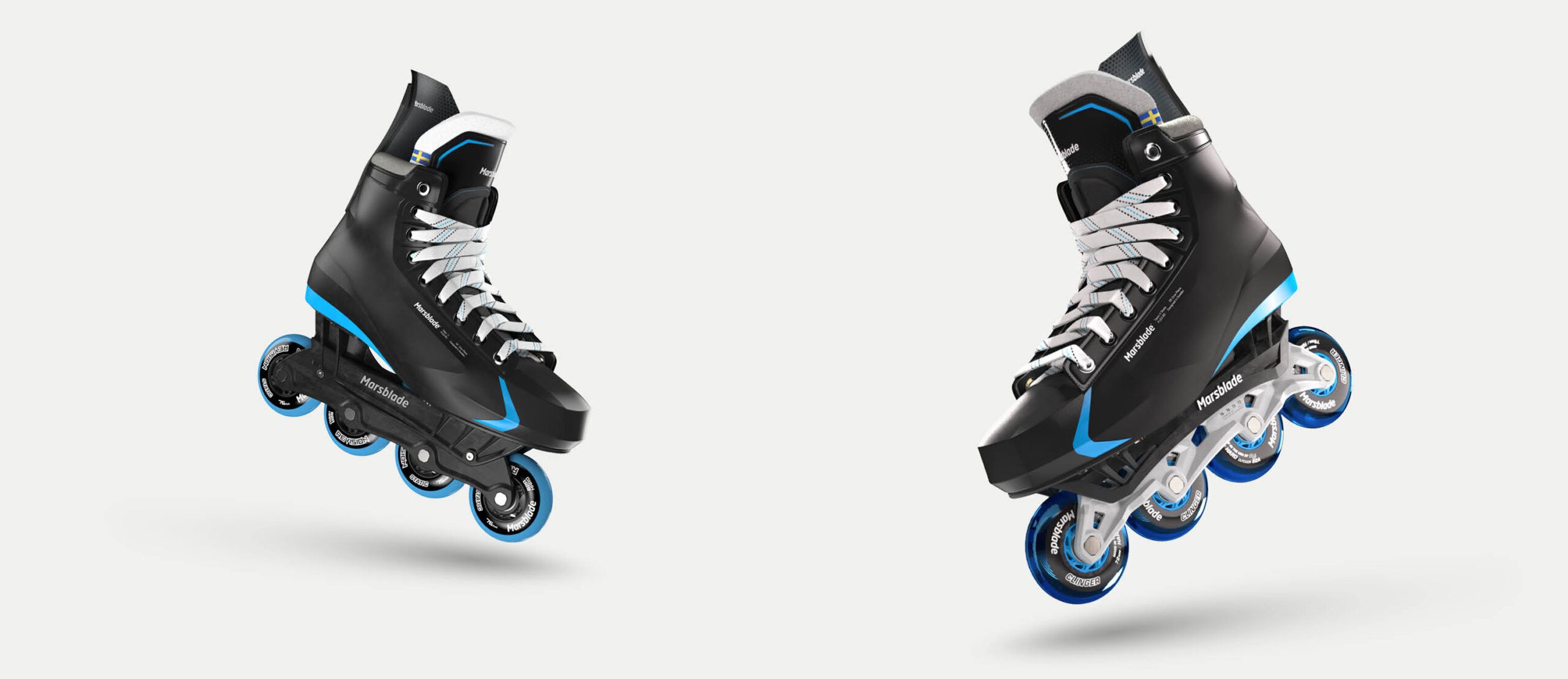 Marsblade O1 and O2 Team II flying skates.